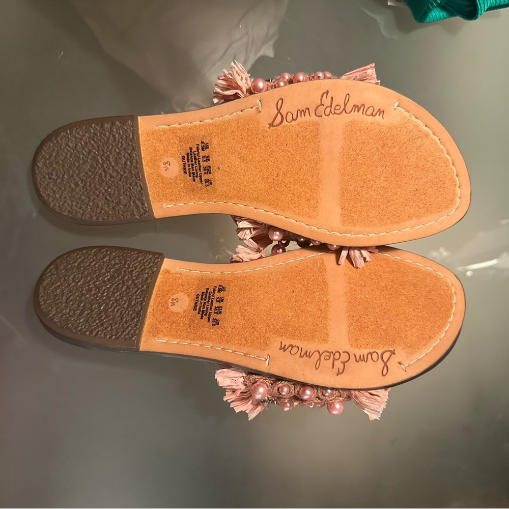 NWOT Sam Edelman Sandals Guthrie Rose Embellished Slides - Picture 9 of 9